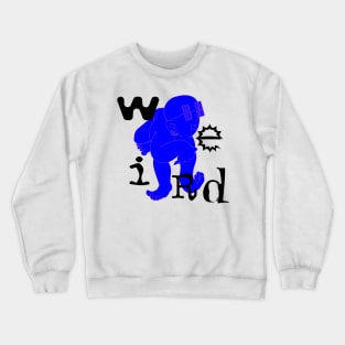 WeiRd Blue Crewneck Sweatshirt
